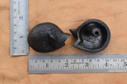 Vintage Cast Iron Knob Sleeping Fox shape Drawer handle cupboard knobs 10 pcs - Picture 7 of 7