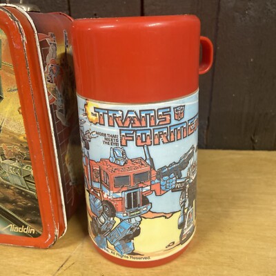 Transformers G1 Metal LUNCHBOX + THERMOS Aladdin 1986 Vintage | eBay