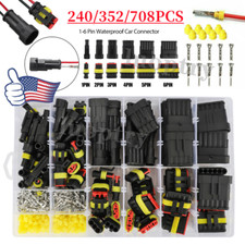 708PCS Car Automotive Waterproof Electrical Wire Connectors Plug 1-6 Pin Kit US