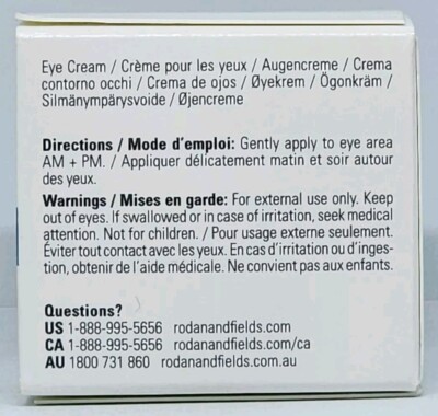 Rodan and + Fields Redefine Multi-Function Eye Cream Full Size 0.5