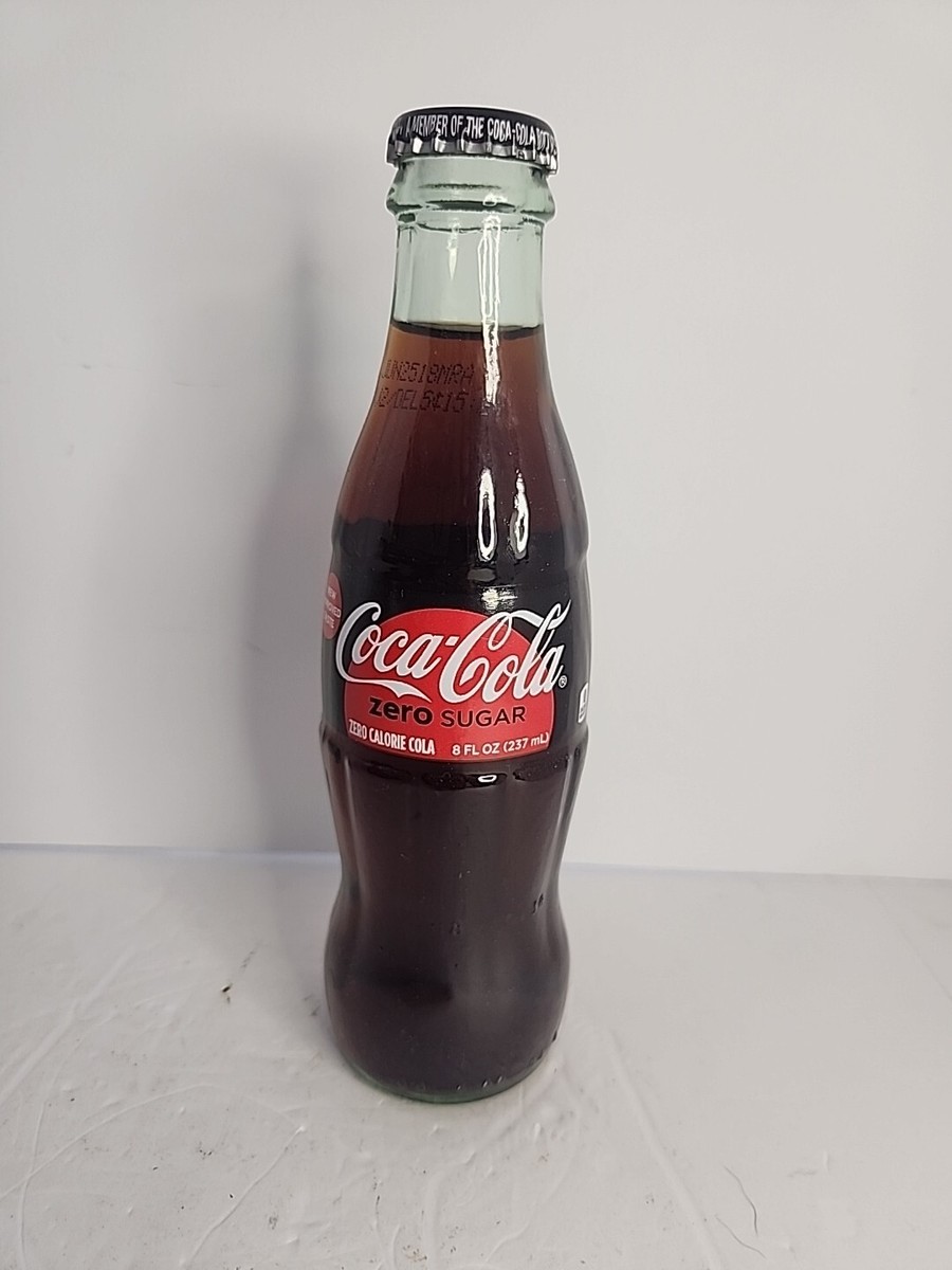 2017 COCA - COLA ZERO SUGAR 8 OUNCE GLASS COCA COLA BOTTLE | eBay