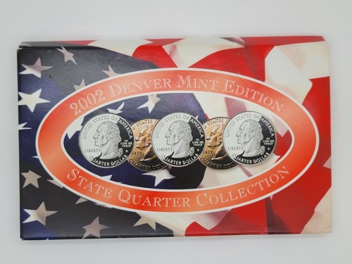 Set of 4 - 2002 State Quarter Sets w/ Boxes & COA - P&D Mint, Platinum, Gold - Picture 4 of 5