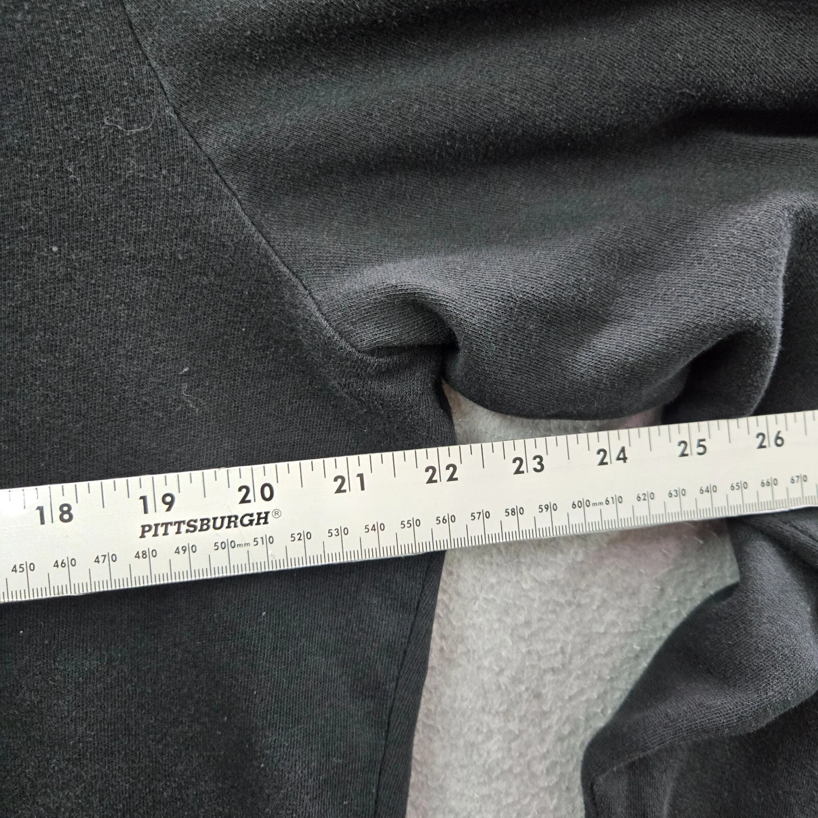 victoria-secret-vs black logo 1/4 zip long sleeve mock sweatshirt