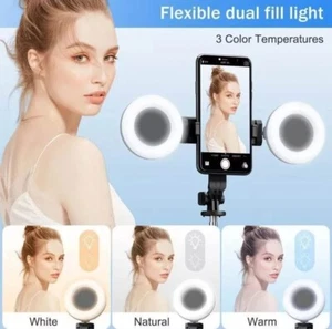 IMOLI Trépied de bâton de selfie - 31-170CM - Lumières rechargeables et Bluetooth Remote