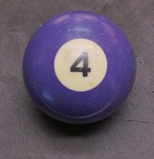 Replacement Pool Billiard Pool Ball 4 Ball 2 1/4  Diameter 2.5"