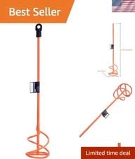 Durable 16" Paint & Mortar Mixer - Zinc Plated Steel Mixing Paddle for Drills