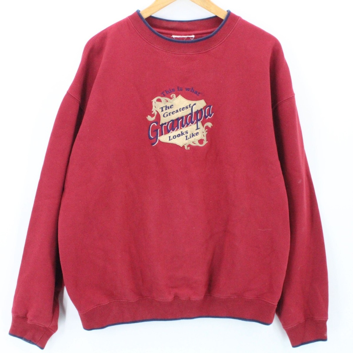 Vintage M&C Sport Crewneck Sweatshirt Mens Red Pullover
