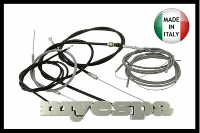 Vespa 6-piece cable set Bowden cables set (without speedometer) PK 50 80 125 FL HP N XL2