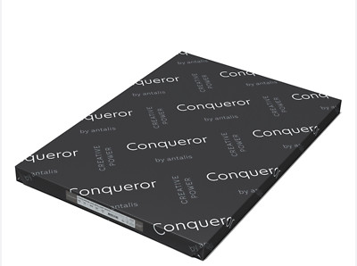 1 Stapel 500 Blatt Conqueror A4 Premium Papier 100 g/m² - Austerngewebe + Wasserzeichen