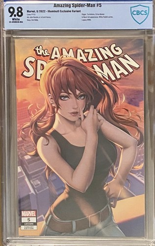 Amazing Spider-Man #5 ILLUMINATI VARIANT CBCS 9.8 2022 Not CGC Cover By R1C0