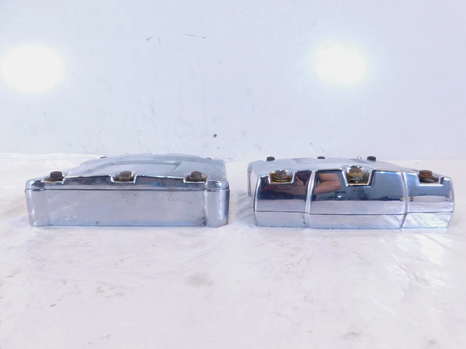 Cajas basculantes de culata cromadas Harley Davidson Touring Dyna & Softail Foto 4 de 4