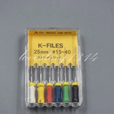 Dental Endo Root Canal Files K/H/R - FILES 21/25/31mm Stainless Steel Fit Mani