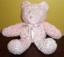 BABY ESSENTIALS Pink Plush stuffed Bear Super Soft LOVEY Rattle