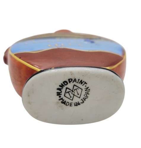 Takito Porcelain Hand Painted Porcelain Mini Snuff Bottle Satsuma Diamond T T - Picture 4 of 5