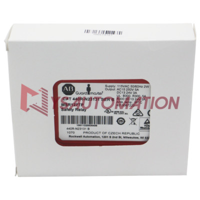 New Sealed Allen Bradley 440R-N23131 MSR127TP, 115VAC, Removable Safety Relay