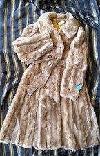 Vintage ( Tissavel ) Stimulated French Fur Coat Made In Israel