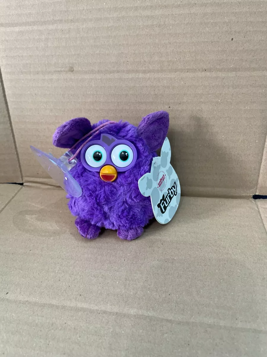 Furby MINI With Suction Plush Soft Toy 4 11/16in hasbro famosa Purple