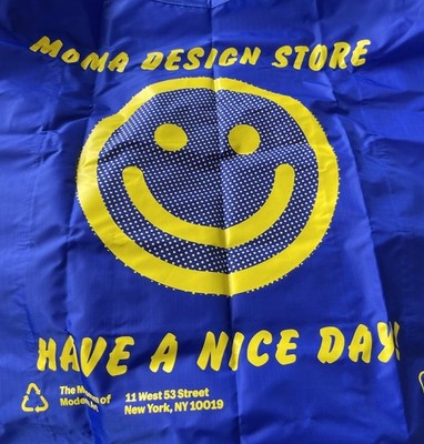 Baggu Standard Size Tote In Blue Cobalt For Moma Rare Machine Wash H96