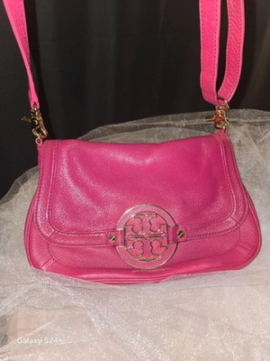 Tory Burch Amanda Crossbody / Shoulder Bag   Hot Pink Leather
