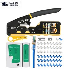 Durable Mini RJ45 Crimping Kit for Effortless Network Installation and Stripping
