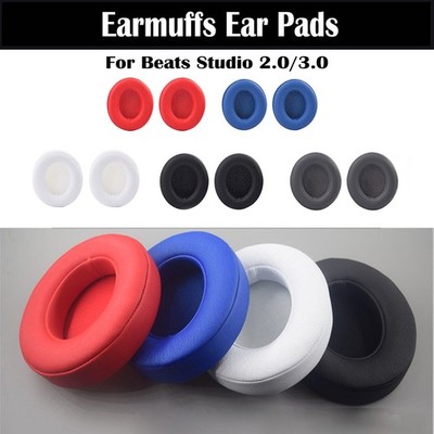 2Pcs Neu Leder Ohrpolster für Beats Studio 2.0/3.0 Wired Wireless Headset Parts