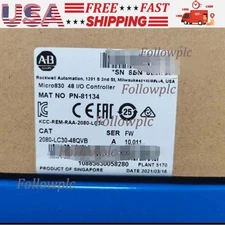 2080-LC30-48QVB Micro830 48 I/O PLC Controller Fast Shipping NEW  AB