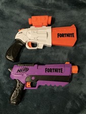 Nerf Gun Fortnite Elite Official Battle SE Blaster Hammer DP Purple Pistol