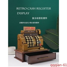 Vintage American Cash Register Model Iron Craft Bar Cafe Decoration Display Toy