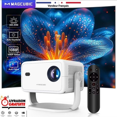 Magcubic L018 650 ANSI Full HD 1080P Beamer Android 14 WiFi 6 BT 5.4 8K