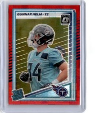 Gunnar Helm 2025 Donruss -  Optic Preview Red Pandora Rated Rookie Card# 371