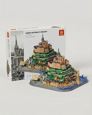 WANGE 6233 Mont Saint Michel Building Block Toys  1392 PCS Klemmbausteine 