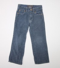 Old Navy Blue Corduroy Pants Boys Size 5T 100 Cotton Adjustable Waist