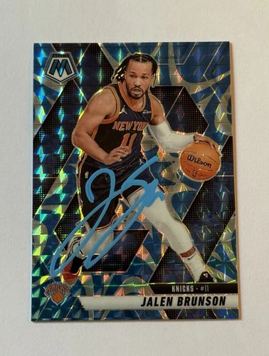Jalen Brunson Auto IP Autograph 2024 Mosaic Prizm SP On Card Knick Villanova 176