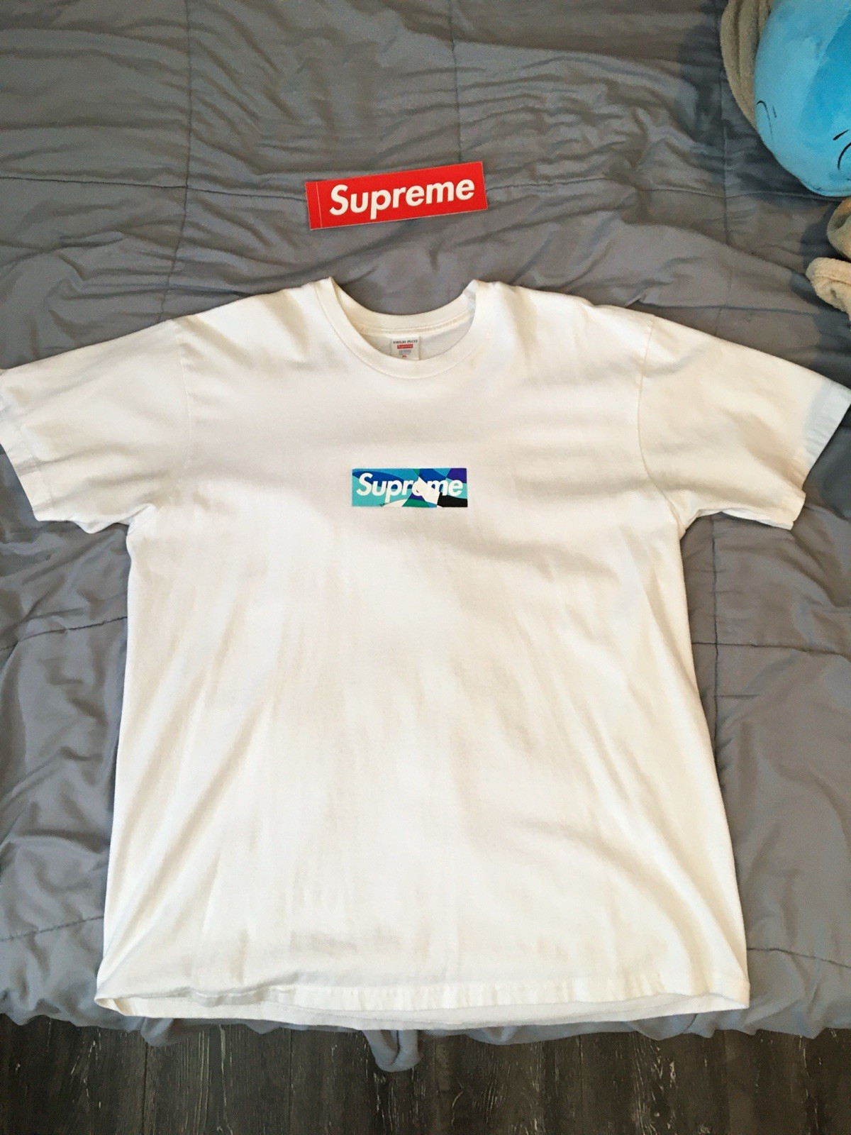 Supreme x Emilio Pucci Box Logo Tee Men's XL White T-… - Gem