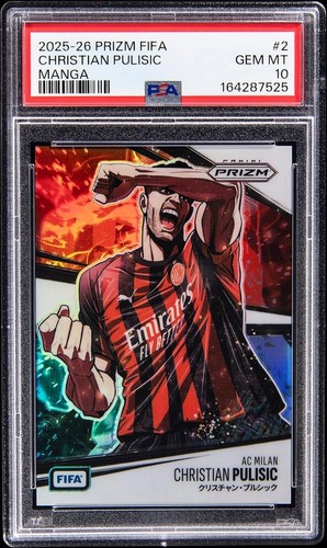 Christian Pulisic #2 2025 Panini Prizm FIFA Manga card