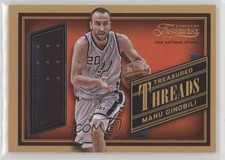 2013-14 Panini Timeless Treasures Treasured Threads Manu Ginobili #22 HOF 0f8t
