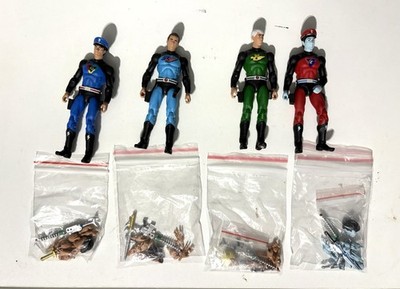 Comic Adventure Heroes Captain Action Lot of 4 figures Zica Toys Kickstarter L/C