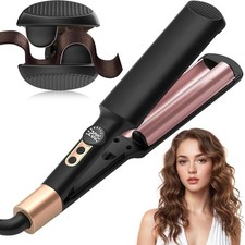 AISEELY 20MM Hair Waver Crimper - Mini 2 Barrel Beach Wave Hair Curler