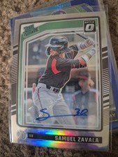 2024 Panini Donruss Optic Rated Prospects Silver Prizm Samuel Zavala Autograph 