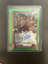 2025 Topps Chrome Update Series - Autographs Jamie Westbrook #RA-JWE green /99