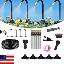 49ft Drip Irrigation Kit Irrigation System Plant Watering Drip Adjustable HOT