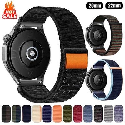 Für Samsung Galaxy Watch 3 45/46mm 7 FE 6 5 4 40 44 45mm Classic Nylon Armband