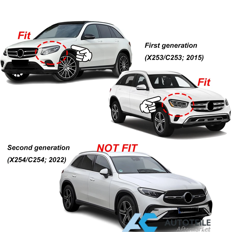 Trittbretter Seitenbrett für Mercedes Benz GLC X253 SUV & C253 Coupe Silber - Bild 2 von 4