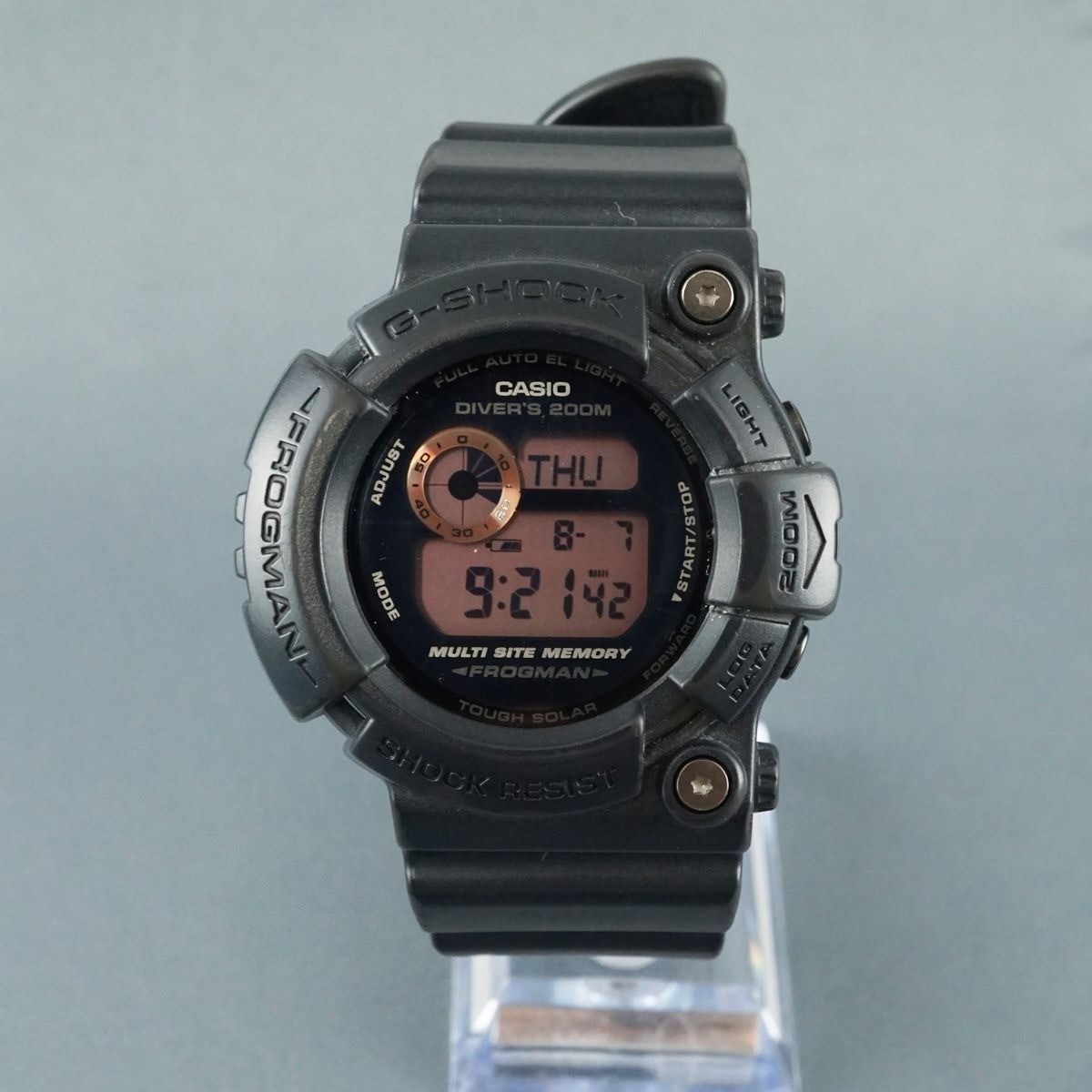 時計 Casio G-Shock GW-200MS FROGMAN Casio G-Shock GW-200MS-1JF Frogman Men's Watch Black Digital Tough