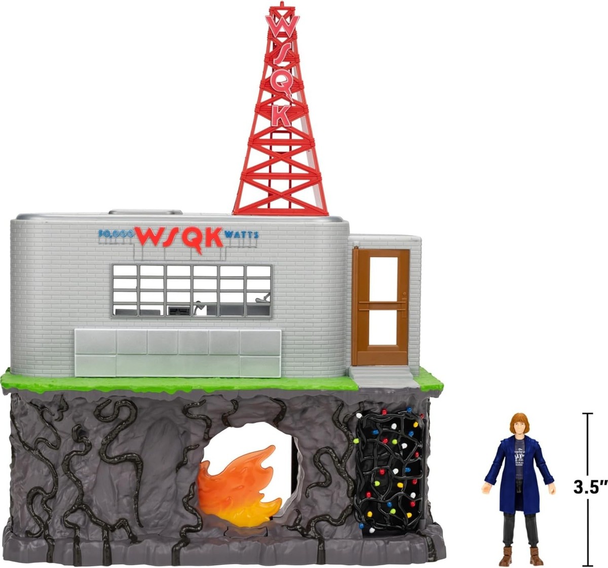 NEW) Jazwares Stranger Things WSQK Radio Station 11-Inch Playset