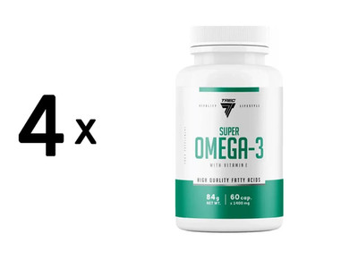 4 x Trec Nutrition Super Omega-3 (60 Caps) (68,73 EUR/kg)