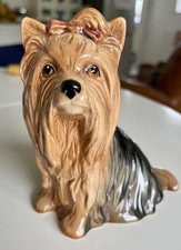 Vintage Yorkshire Terrier Dog Ornament by Sylvac England Ceramic Figurine VGC