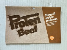 ProTen Beef Menu & Recipe Patterns 1979 Swift & Company Vintage Cookbook