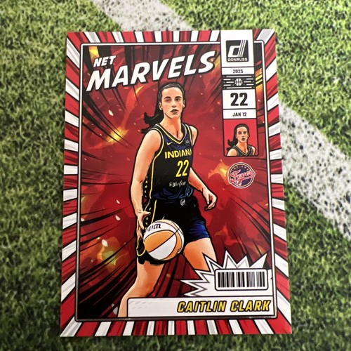 Caitlin Clark #19 2025 Panini Donruss WNBA Net Marvels card