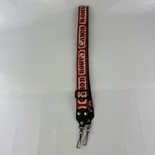 Vintage Canon Camera Strap With Clips Red/White Read Free Shipping